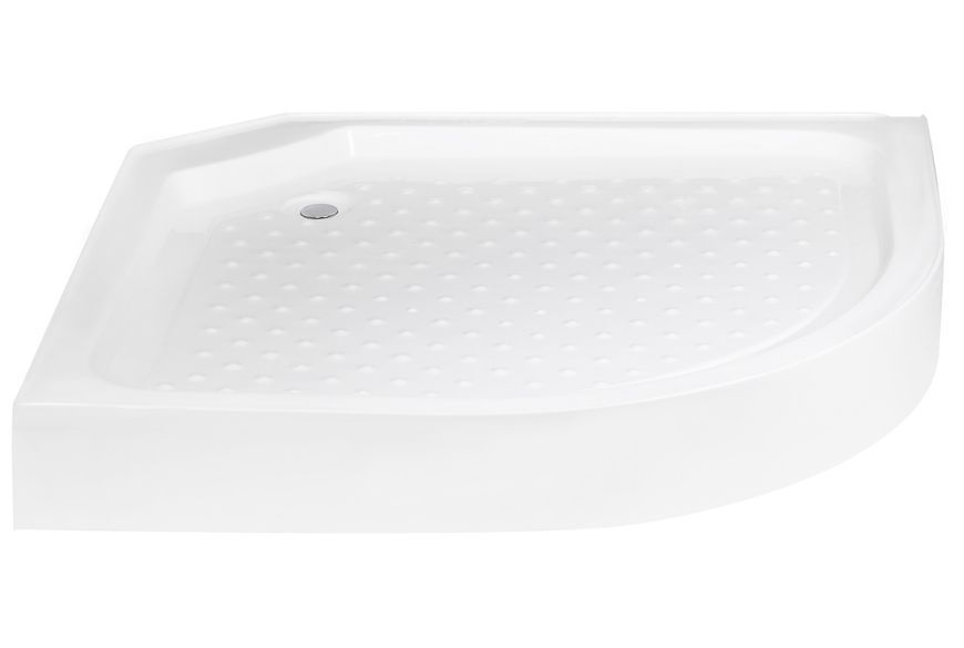 Душовий бокс LIDZ MAJĄTEK 100x100, низький, скло прозоре 5 мм + стінки WHI - LMSB100100BLALOWTR