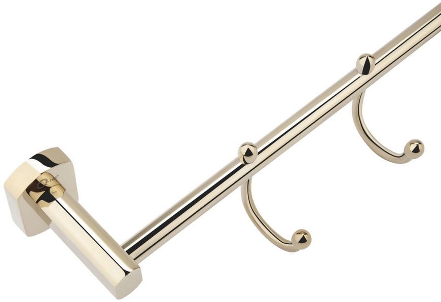 Крючок (держатель для полотенец и халатов) QTAP Liberty ORO 1154-4 золото QTLIBORO11544