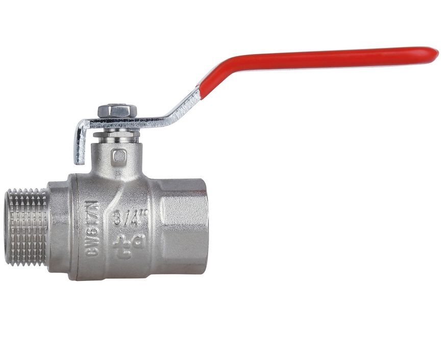 Кран шаровой Thermo Alliance Forte 3/4" ВН прямой, латунь, PN40, рычаг SF605W20 - SF605W20