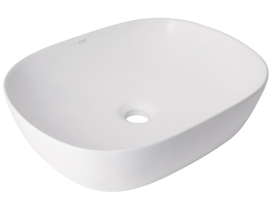 Раковина-чаша Qtap Aquarius 465x375x120 White з донним клапаном PU02 QT21112185WN47295 - QT21112185WN47295