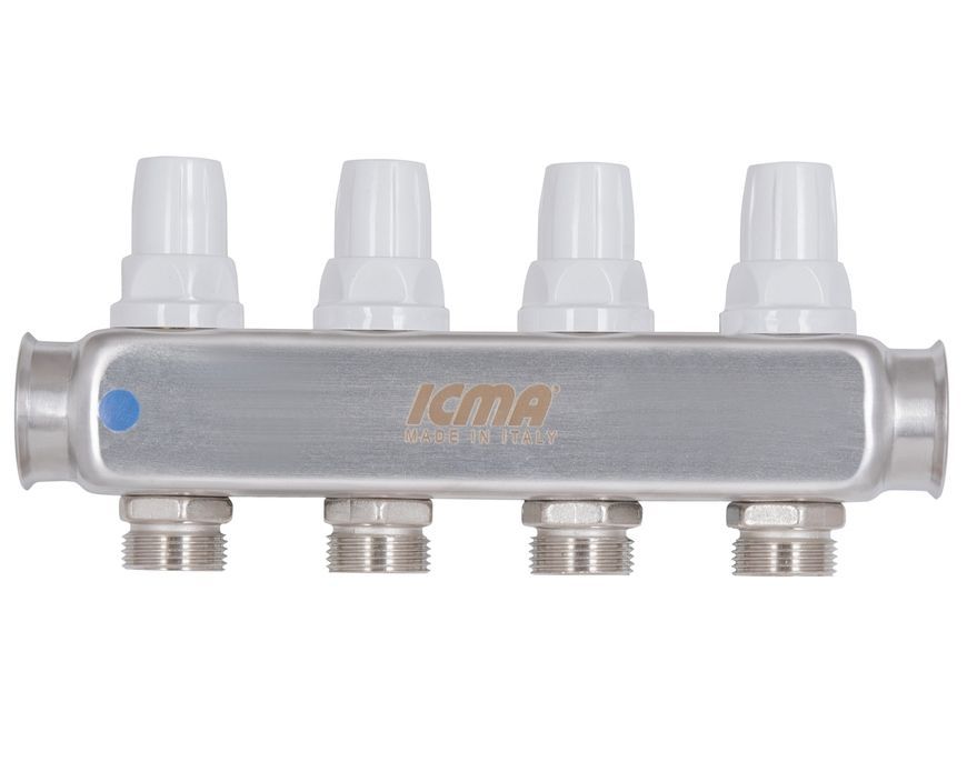 Колектор розподільчий Icma з витратомірами 3/4"х4 виходи №К073 87K073179PJ32QU - 87K073179PJ32QU