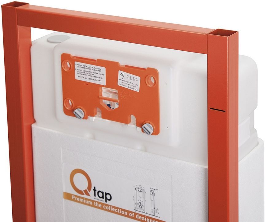 Набір QTAP інсталяція 3 в 1 Nest QT0133M425 з панеллю змиву QT0111M06028CRM + унітаз з сидінням Jay QT07335176W - QT07335176W0133M425M06028CRM