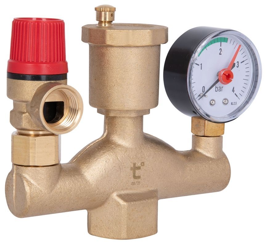 Група безпеки котла Thermo Alliance Standart 1" ВР латунь (у зборі) SD290  - SD290
