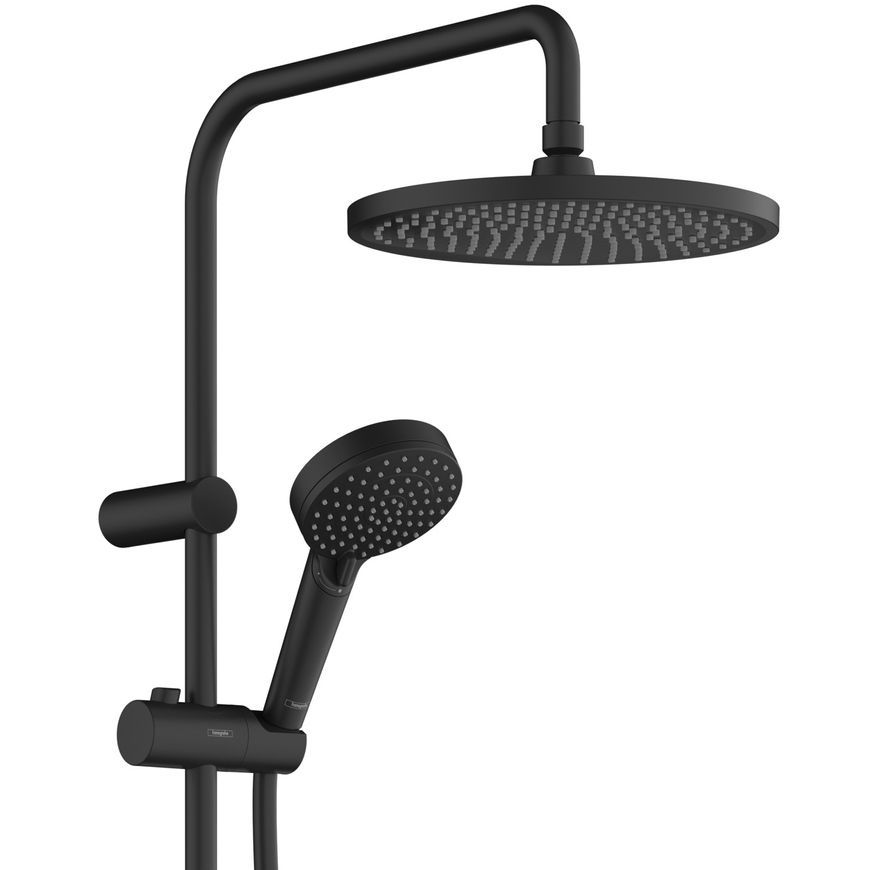Душова система HANSGROHE Vernis Blend Showerpipe 240 1jet з термостатом 26426670 чорна матова - 26426670