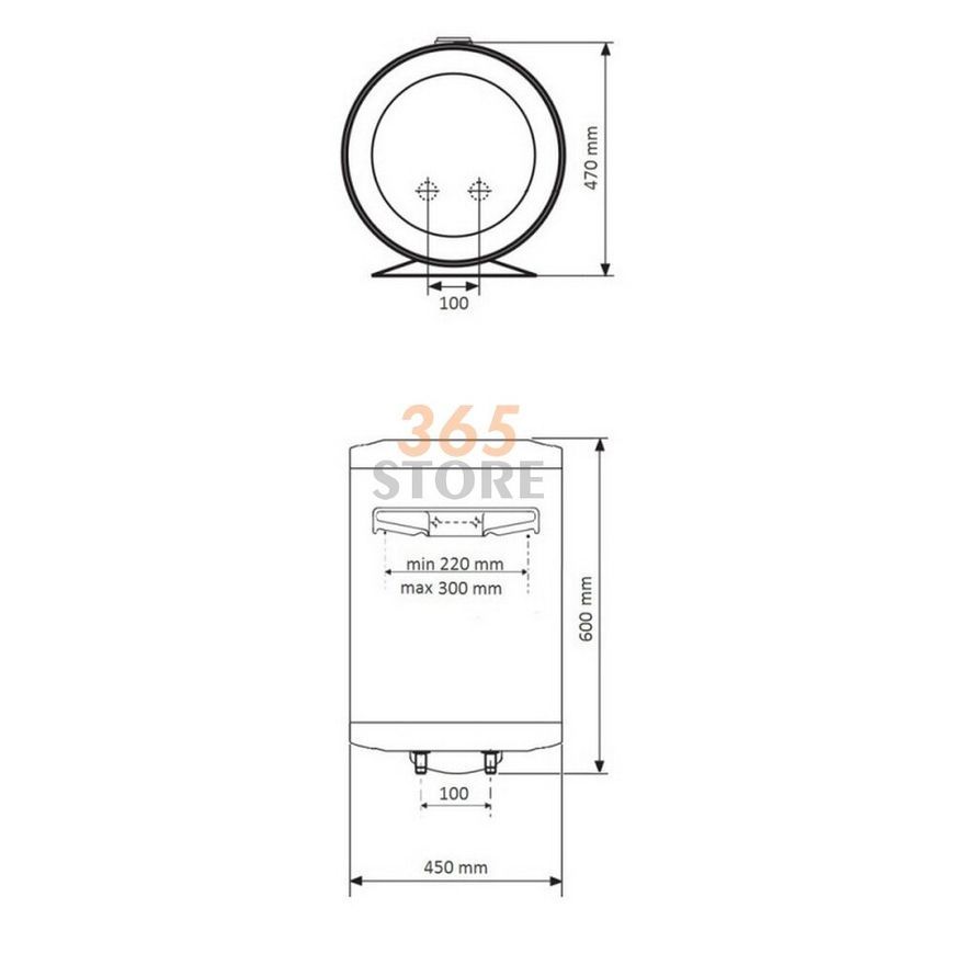 Электрический водонагреватель PROMOTEC 80 GCVOL 804415 D07 TR - GCVOL804415D07TR