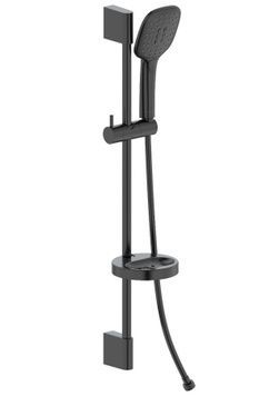 Гарнитур душевой Volle Cascada B55 3 режима, шланг PVC 150 см de la noche 1586.170604 черный - 1586.170604