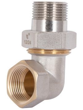 З'єднання згін-американка Thermo Alliance Standart 3/4" ВЗ кутове латунь нікель TAS191W20