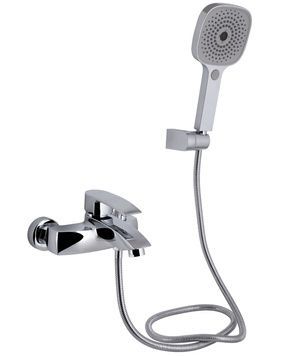 Змішувач для ванни Qtap Swan Eco з душовим гарнітуром Chrome QTSWA259CRM45534 - QTSWA259CRM45534
