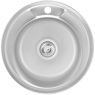 Кухонна мийка Lidz 490-A Satin 0,6 мм (160) LIDZ490ASAT06 - LIDZ490ASAT06