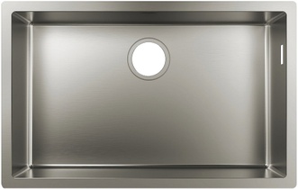 Кухонная мойка HANSGROHE под столешницу S71 S719-U660 Stainless Steel 43428800 нержавеющая сталь - 43428800