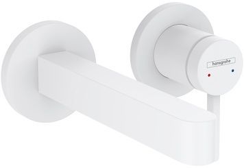 Смеситель для раковины HANSGROHE Finoris 165 скрытого монтажа Matt White 76051700 белый матовый - 76051700