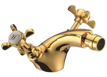Змішувач для біде Imprese Cuthna zlato двовентильний золото 40280 zlato-n - 40280 zlato-n
