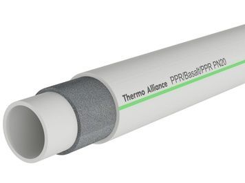 Труба поліпропіленова PPR Thermo Alliance PP-RCT Basalt SDR 6, 25х3,5 мм, 4 м, PN20, армована скловолокном DSA731 - DSA731
