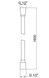 Шланг для душа QTAP Hadice PVC160B 1,6 м черный - QTHADPVC160B - 2