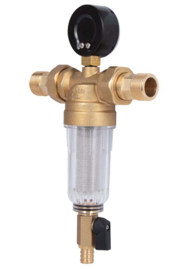 Фильтр самопромывной с манометром Thermo Alliance Standart 3/4" тонкой очистки, с пластиковой колбой TAS128W20 - TAS128W20