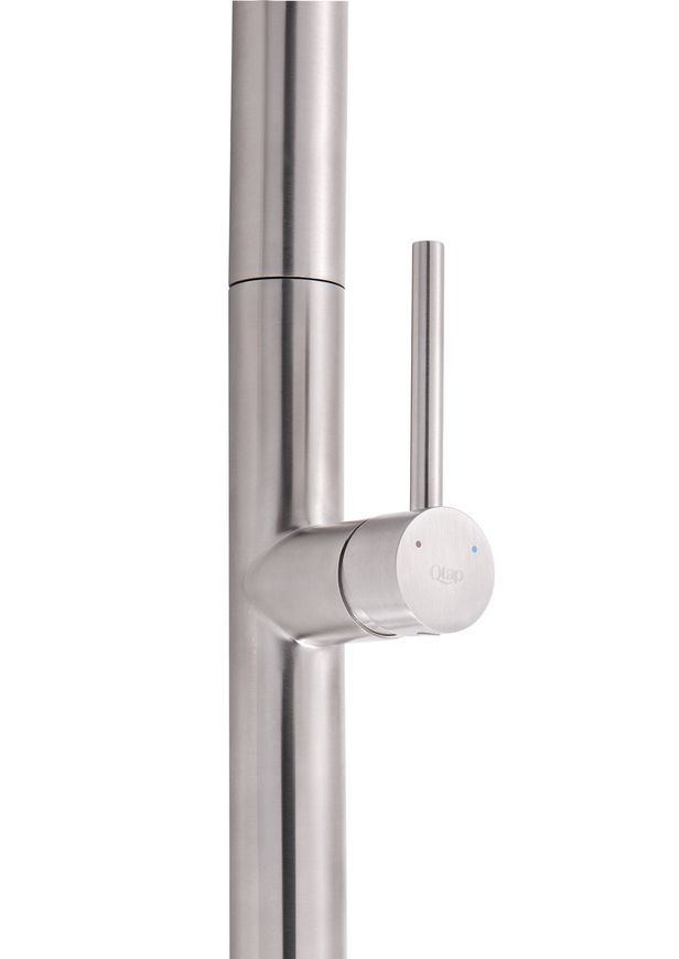 Смеситель для кухни Qtap Lenicka с выдвижным изливом Brushed Nickel PVD QTLEN9138103UN - QTLEN9138103UN