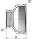 Муфта латунная Thermo Alliance Forte 2"х1" ВР редукционная никелированная SF3575025
