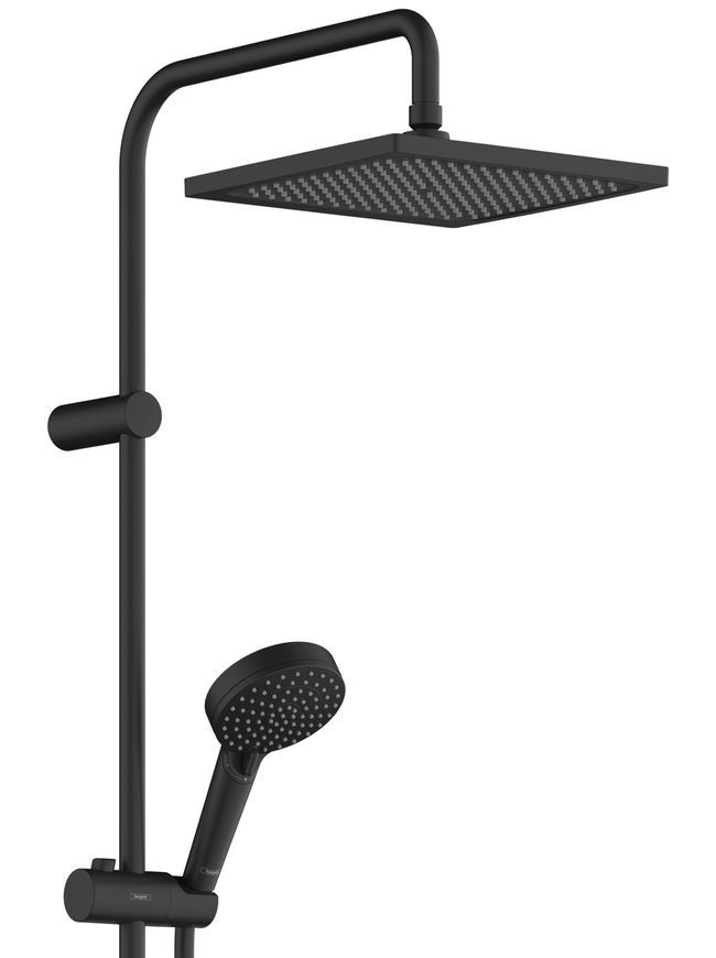 Душова система HANSGROHE Vernis Shape 240 1jet з термостатом та виливом 26900670 чорна матова - 26900670