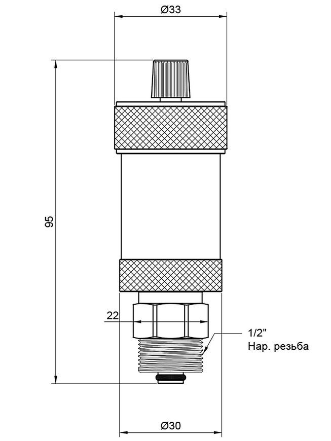 Воздухоотводчик автоматический SD PLUS SD28115 - SD28115