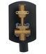 Душова система прихованого монтажу Qtap Slavonice на 2 споживача Gunmetal Black PVD QTSLA113GMB45899 - QTSLA113GMB45899 - 5