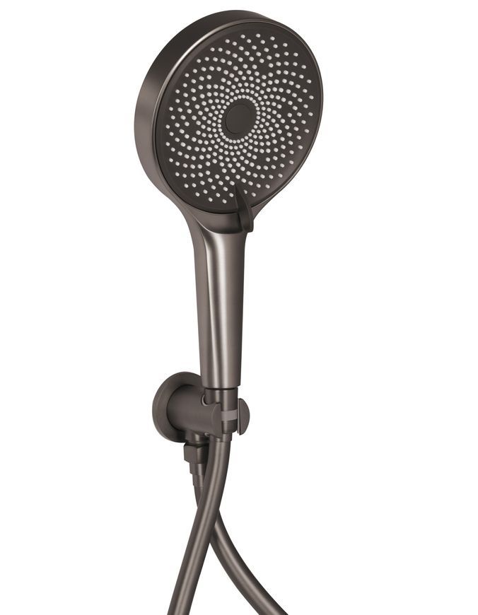Душова система прихованого монтажу Qtap Slavonice на 2 споживача Gunmetal Black PVD QTSLA113GMB45899 - QTSLA113GMB45899