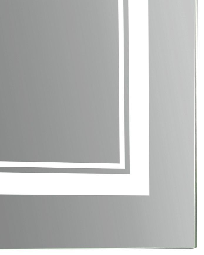 Дзеркало Qtap Cardinal 500х700 прямокутне з LED-підсвічуванням Touch, з антизапотіванням, з димером, рег. темп. кольору (3000-6500K) QT0478C5070