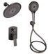 Душова система прихованого монтажу Qtap Slavonice на 2 споживача Gunmetal Black PVD QTSLA113GMB45899 - QTSLA113GMB45899 - 1