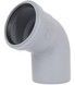 Колено канализационное Ostendorf-OSMA HT-System PLUS d75&times;67&deg; SD00057482