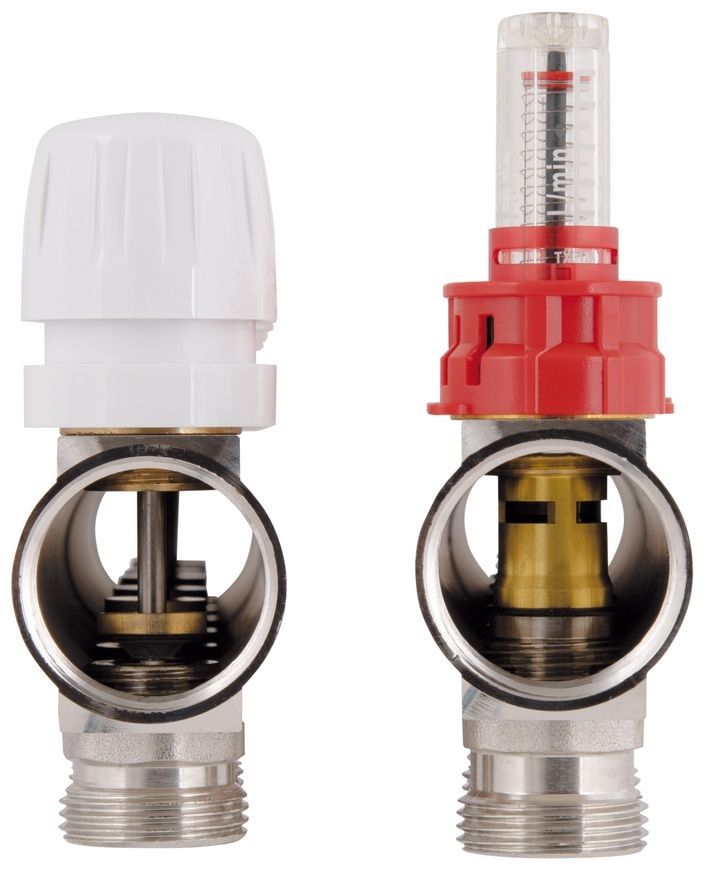 Колектор з витратомірами Thermo Alliance Standart 1" 7 виходів 3/4" SD235W7 латунь - SD235W7