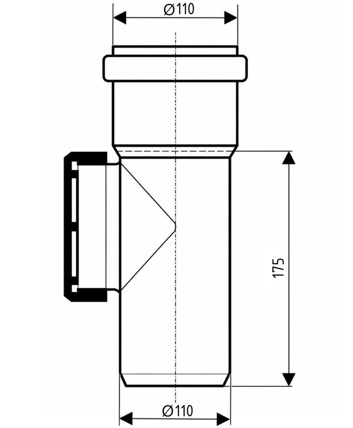 Ревизия канализационная Ostendorf-OSMA HT-System PLUS d110 SD00057136