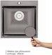 Кухонна мийка інтегрована QTAP D5050BL PVD 2,7/1,0 мм Black - QTD5050BLPVD10 - 2