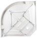 Душовий бокс LIDZ MAJĄTEK 90x90, низький, скло прозоре 5 мм + стінки WHI - LMSB9090BLALOWTR - 11
