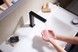 Змішувач для раковини на 2 отвори HANSGROHE Tecturis E 150 CoolStart EcoSmart+ Matt Black 73053670 чорний з д/к - 73053670 - 3