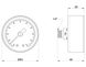 Манометр Icma заднее подключение 1/4"НР 63 мм 0-10 бар №243 91243AB10