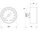 Манометр Icma заднє підключення 1/4"ЗР 63 мм 0-10 бар №243 91243AB10