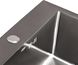 Кухонная мойка интегрированная QTAP D5050BL PVD 2,7/1,0 мм Black - QTD5050BLPVD10 - 5