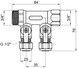 Коллектор SD PLUS 3/4" 2 выхода латунь SD231W2