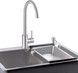 Набор QTAP D6045 SET 4 в 1:  кухонная мойка Satin, смеситель, сушилка, диспенсер - QTD6045SET - 10