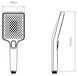 Лейка для ручного душа Qtap Rucni 140x95 мм Black Matt QTRUC125BLM45959 - QTRUC125BLM45959 - 2