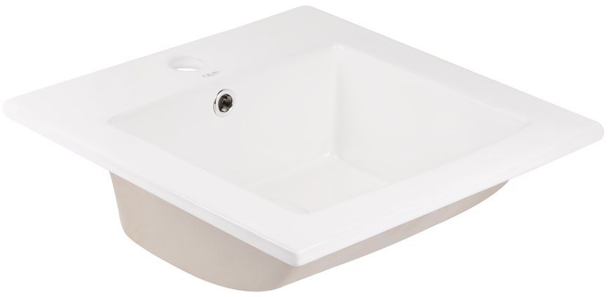 Раковина QTAP Stork 415x415x175 White з донним клапаном QT15116037W - QT15116037W