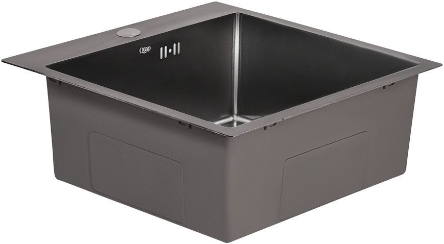 Кухонна мийка інтегрована QTAP D5050BL PVD 2,7/1,0 мм Black - QTD5050BLPVD10