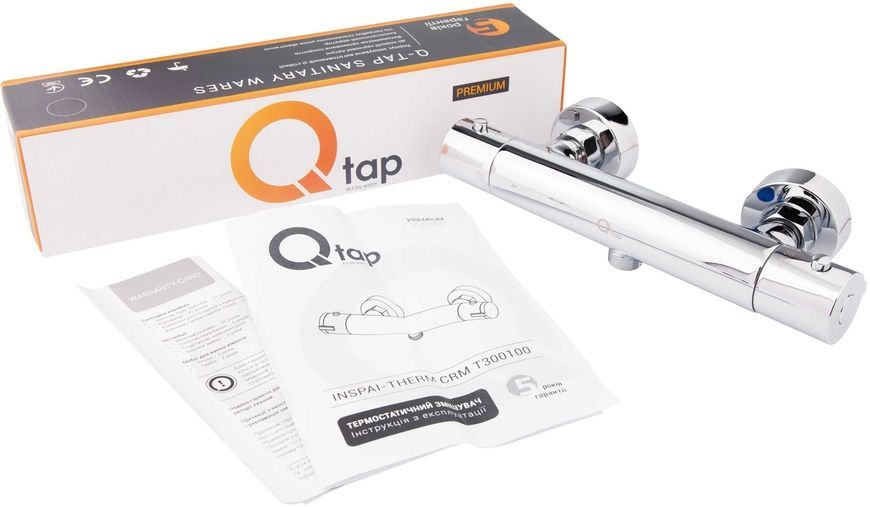 Смеситель для душа QTAP Inspai-Therm CRM T300100 термостатический - QTINSTHERMT300100