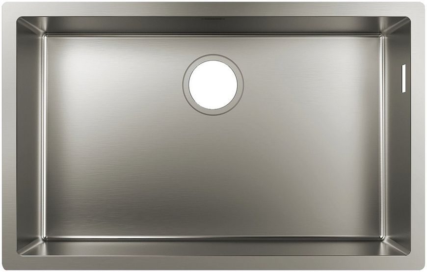 Кухонная мойка HANSGROHE под столешницу S71 S719-U660 Stainless Steel 43428800 нержавеющая сталь - 43428800
