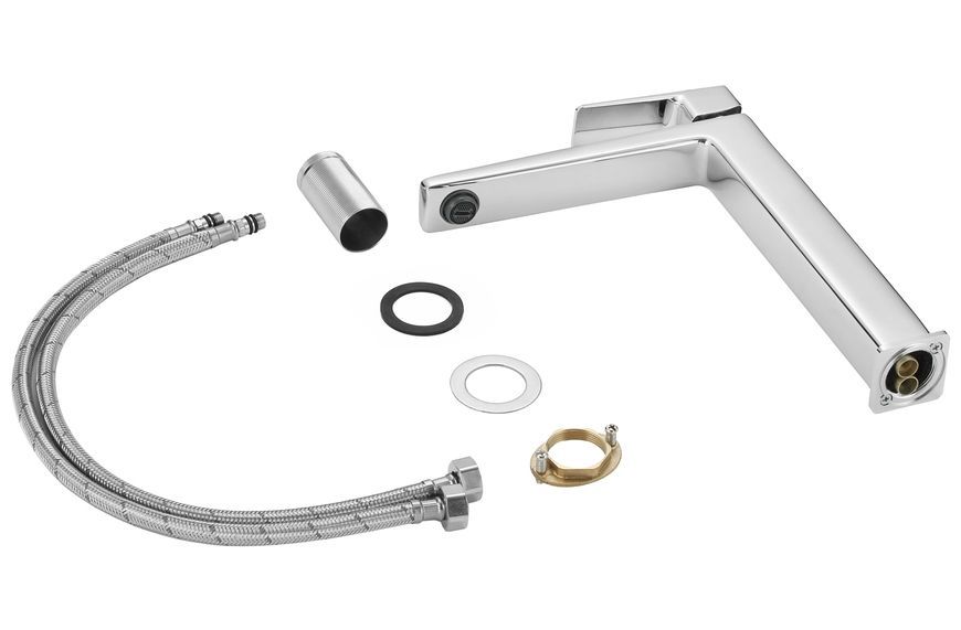 Змішувач латунний для раковини високий Lidz Orion 001FH Chrome (k25) LDORI001FHCRM48096 - LDORI001FHCRM48096