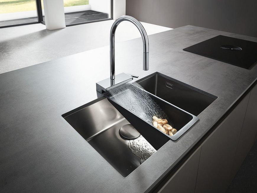 Кухонна мийка HANSGROHE під стільницю S71 S719-U660 Stainless Steel 43428800 нержавіюча сталь - 43428800