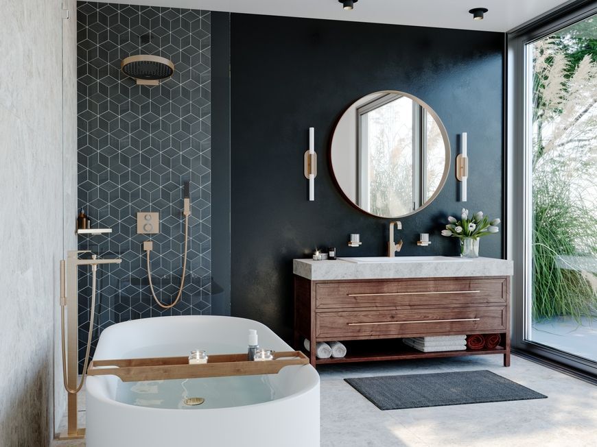 Смеситель для раковины HANSGROHE Metropol 230 бронза 32511140 с донным клапаном - 32511140