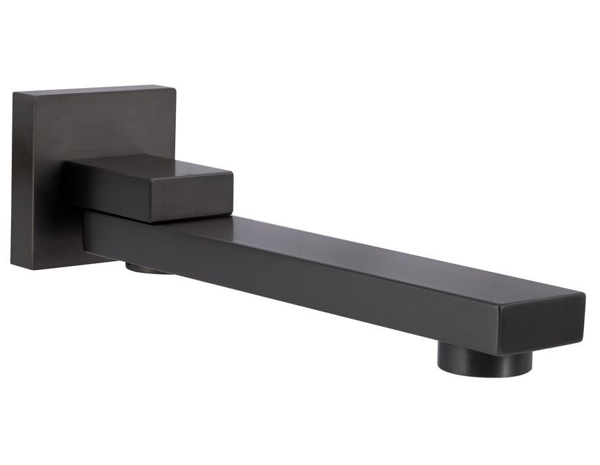 Душевая система скрытого монтажа Qtap Gemini с поворотным изливом QTGEM114GMB45704 Gunmetal Black PVD - QTGEM114GMB45704