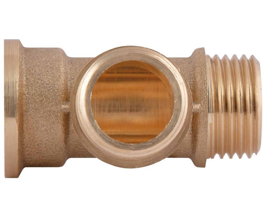 Тройник латунный SD Plus 1/2"ВРх1/2"НРх1/2"НР равнопроходной SD41415
