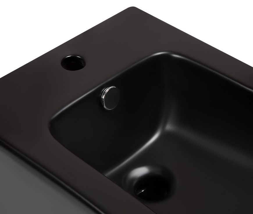 Биде напольное QTAP Scorpio 530x360x395 Matt black QT14441003CMB - QT14441003CMB