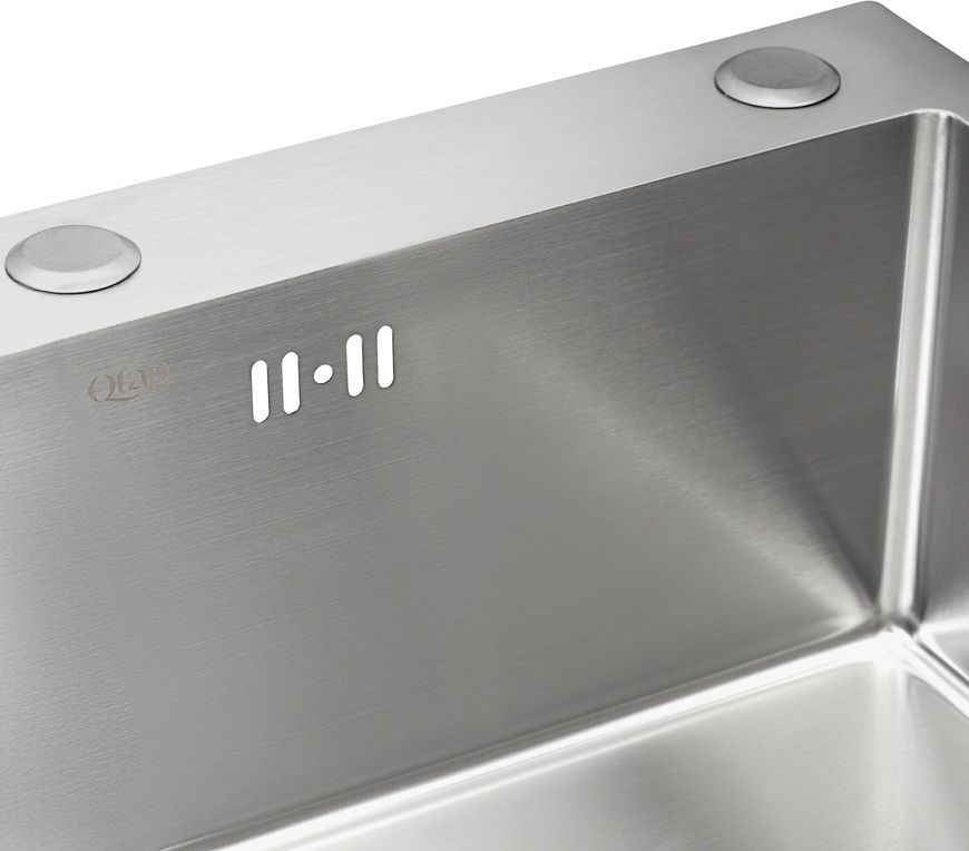 Набор QTAP D6045 SET 4 в 1:  кухонная мойка Satin, смеситель, сушилка, диспенсер - QTD6045SET